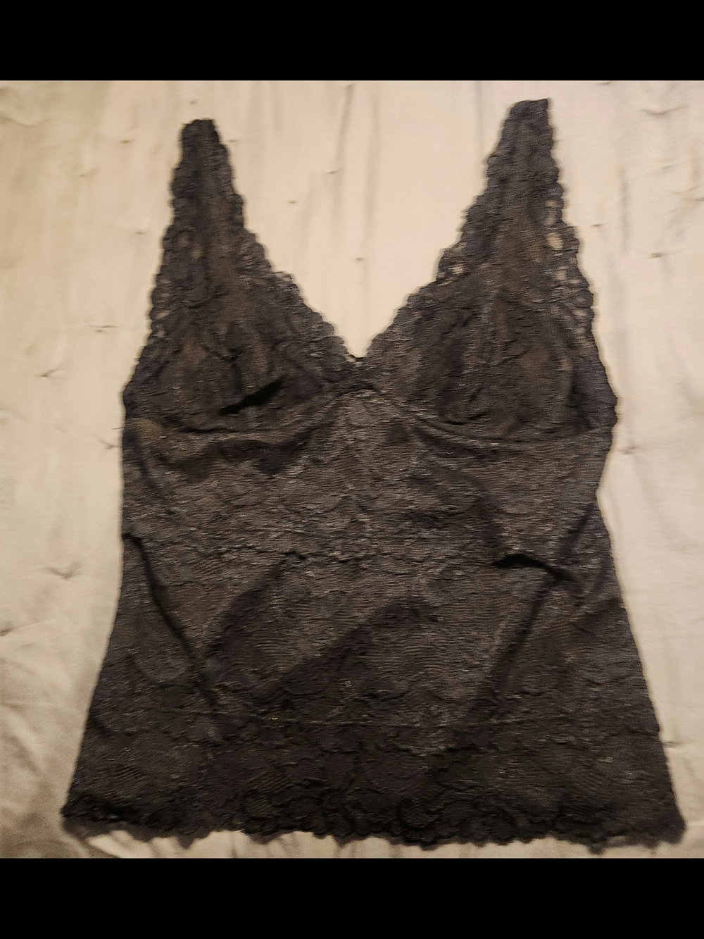 Guess Black Lace V-Neck Camisole